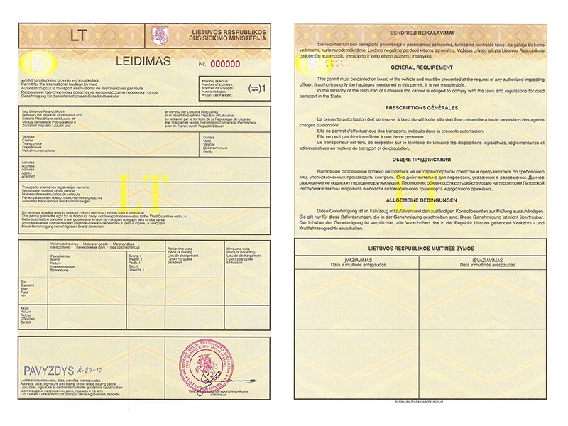 Nowe zasady dotyczące wypełniania zezwoleń wymienianych pomiędzy Litwą a Polską